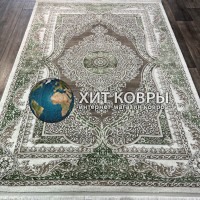 Турецкий ковер Deko 10137 Зеленый-бежевый